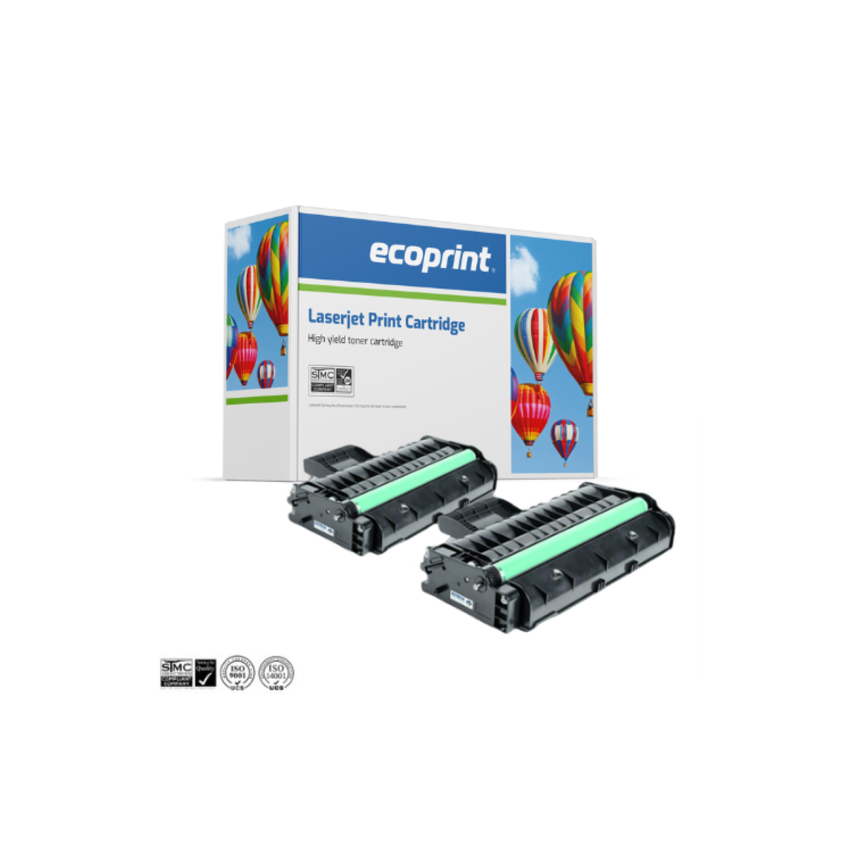TONER RICOH SP201 (407254) - PACK de 2 TONER - NOIR RICOH - 1