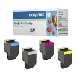 Toner LEXMARK 808K (80C80K0) - Pack de 4