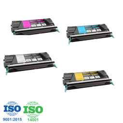 Toner LEXMARK compatible C734 (C734A1KG) - Pack de 4