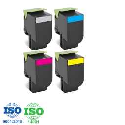 Toner LEXMARK compatible CS310 (70C80K0) - Pack de 4